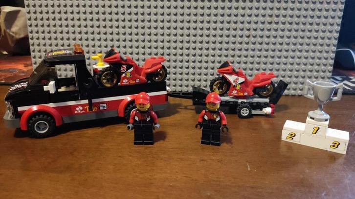 Lego City Set 60084 Racefiets-transporter, Kinderen en Baby's, Speelgoed | Duplo en Lego, Gebruikt, Lego, Complete set, Ophalen of Verzenden