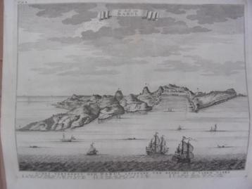 De Kust van Dabul (Dabhol) Kopergravure 1724 beschikbaar voor biedingen
