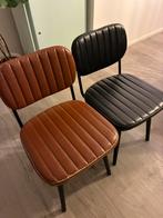 6 Leren Eetkamerstoelen – Mooie Staat, Ophalen, Bruin, Leer, Zo goed als nieuw