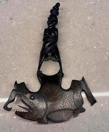 Antiek Indonesische haardecoratie - schildpad beschikbaar voor biedingen