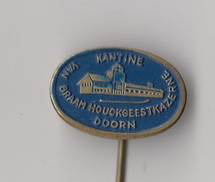 Van Braam Houckgeestkazerne Korps Mariniers speldje, Verzamelen, Militaria | Algemeen, Landmacht, Embleem of Badge, Nederland