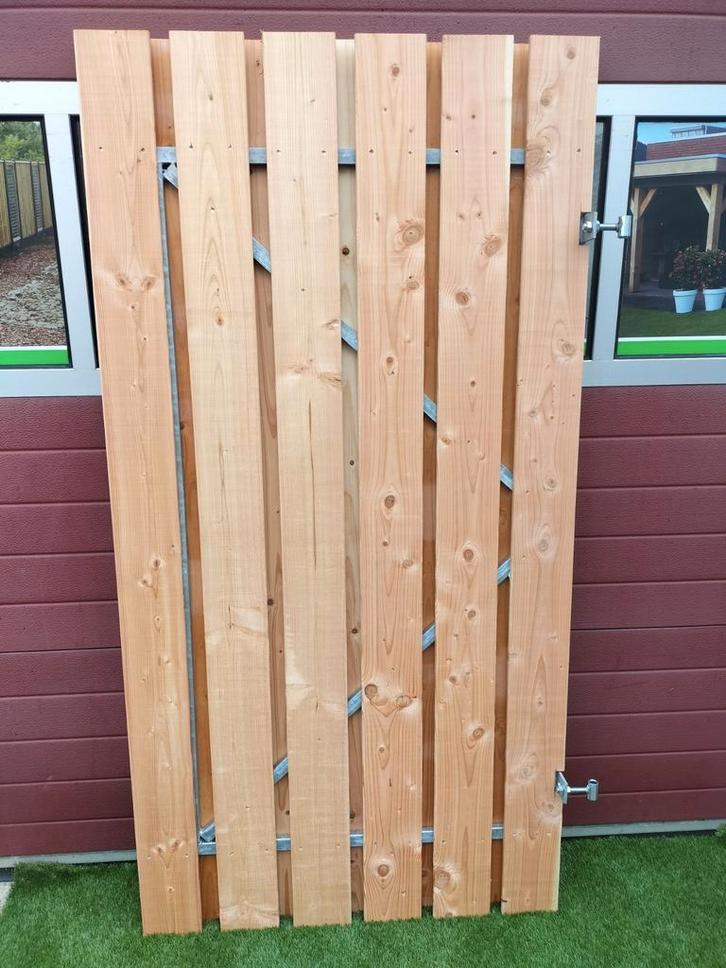 Douglas poortdeur  nu voor €135,00, Tuin en Terras, Tuinpoorten, Nieuw, Draaipoort, Hout, 150 tot 200 cm, 200 cm of meer, Ophalen
