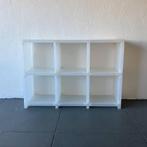 Cubitec modulaire boekenkast/wandmeubel, wit/transparant, Ophalen, Met plank(en), Kunststof, Gebruikt