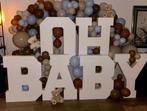 OH BABY - babyshower, gender reveal letters decoratie, Ophalen of Verzenden, Zo goed als nieuw, Geboorte of Huwelijk