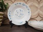 Vintage Arcopal France Veronica diepe borden - 5 stuks, France, Gebruikt, Arcopal, Unknown