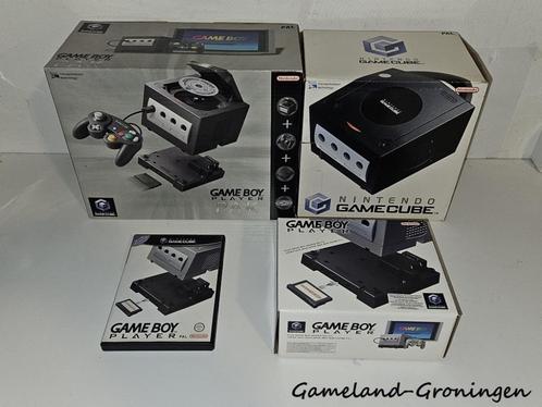 Nintendo GameCube Gameboy Player Pak (Compleet), Spelcomputers en Games, Spelcomputers | Nintendo GameCube, Gebruikt, Zwart, Met 1 controller