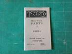 NORTON 1921 parts list No. 1 Big Four, 2, 9, 16H, 17C, 18., Ophalen of Verzenden, Overige merken