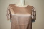 Anine Bing zijde top poeder roze mouwtjes laagjes mt M, Maat 38/40 (M), Verzenden, Korte mouw, Roze