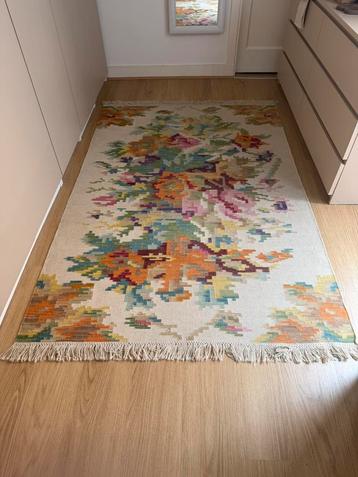 Vintage Rozenkelim 200x140cm beschikbaar voor biedingen