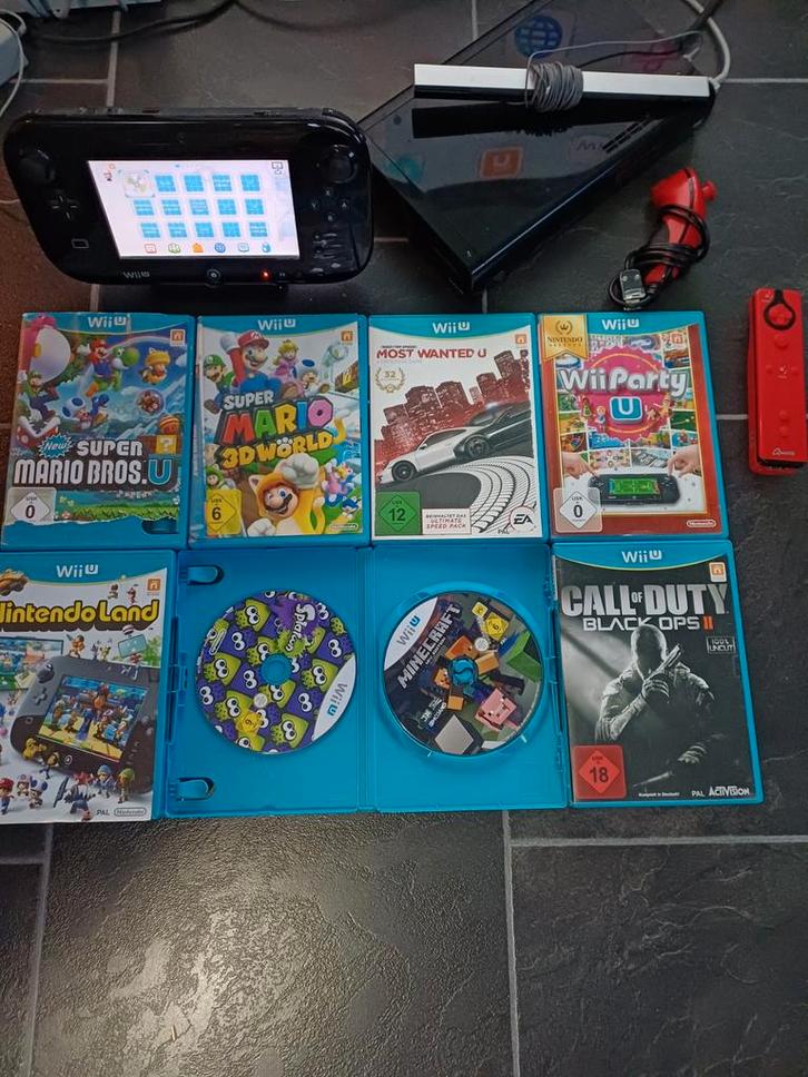 Nintendo Wii U Compleet met Games, Spelcomputers en Games, Spelcomputers | Nintendo Wii U, Gebruikt, Met 1 controller, Met games