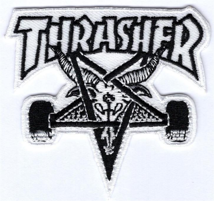 Thrasher stoffen opstrijk patch embleem #5, Verzamelen, Overige Verzamelen, Nieuw, Ophalen of Verzenden
