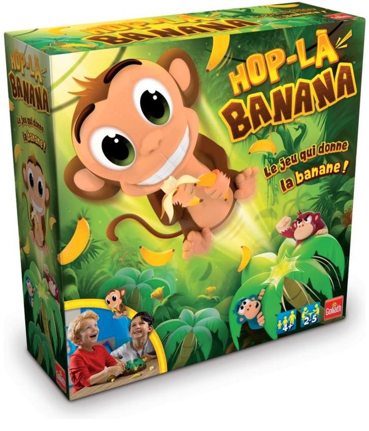 Goliath Hop-La Banana - Bananen Spel, Hobby en Vrije tijd, Gezelschapsspellen | Bordspellen, Nieuw, Drie of vier spelers, Vijf spelers of meer