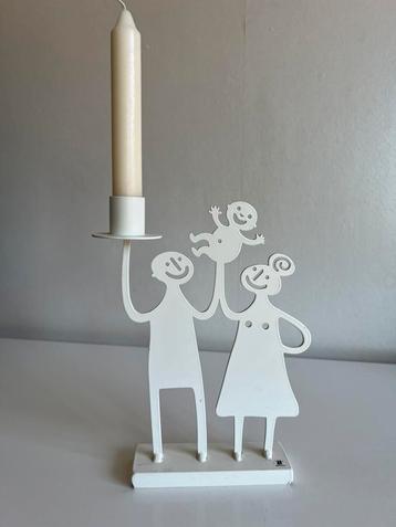 Zweeds Design Bengt & Lotta Familie Kandelaar Wit Gietijzer  beschikbaar voor biedingen