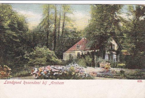 16621 Landgoed Rosendaal bij Arnhem mooie oude kaart 1907, Verzamelen, Ansichtkaarten | Nederland, Gelopen, Gelderland, Voor 1920