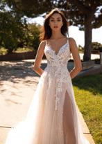 Luxueuze Designer Trouwjurk Pronovias – Maat 36/38, Trouwjurk, Wit, Pronovias, Ophalen of Verzenden