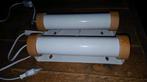 Vintage HEMA Wandlamp '90 - Wit/Hout, Huis en Inrichting, Lampen | Wandlampen, Ophalen of Verzenden, Zo goed als nieuw, Metaal