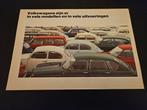 Brochure Volkswagen 1969 oa Kever, Transporter T2, Ophalen of Verzenden, Zo goed als nieuw, Volkswagen