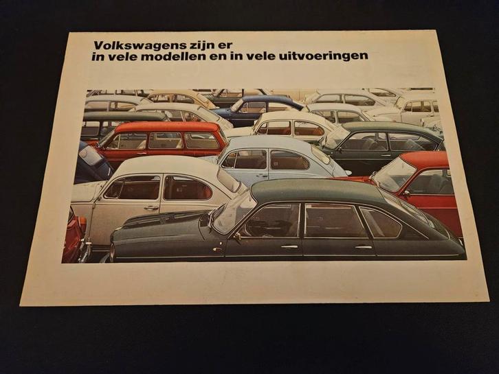 Brochure Volkswagen 1969 oa Kever, Transporter T2, Boeken, Auto's | Folders en Tijdschriften, Zo goed als nieuw, Volkswagen, Ophalen of Verzenden