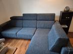 Blauwe hoekbank, Huis en Inrichting, Banken | Bankstellen, Ophalen, 250 tot 300 cm, Gebruikt, Hoekbank
