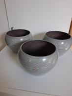 3 mooie SCHEURICH bloempotten, Tuin en Terras, Bloempotten, Rond, Ophalen of Verzenden, Zo goed als nieuw, Aardewerk