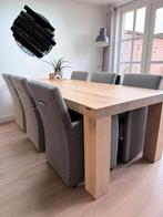 Eettafel (240cm) met 6 stoelen BIJNA GRATIS!, Ophalen, Gebruikt, 6 tot 8 stoelen