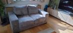 2 zits bank + 1,5 zits (love seat) suède grijs, Ophalen, Gebruikt, 75 tot 100 cm