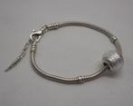 Zilveren verstelbare Bacio armband met bacio bedel nr.1547