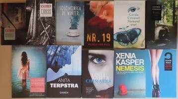 Stapel Nederlandse thrillers; in 1 koop slechts € 10,00 beschikbaar voor biedingen