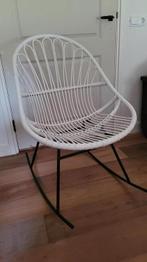 Rotan schommelstoel, Ophalen, Wit, Zo goed als nieuw, Eén