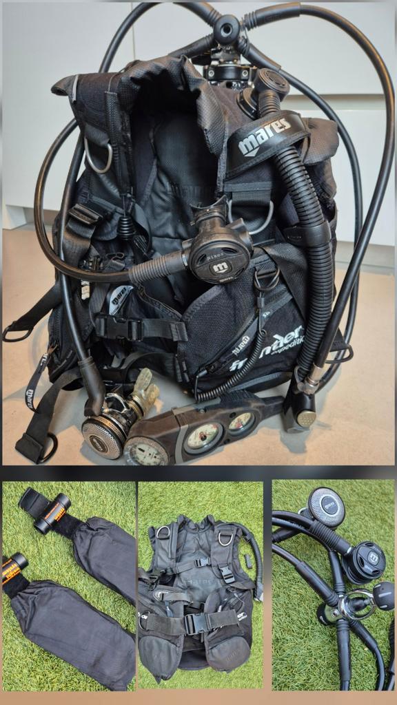 Trimvest, BCD, Mares, ademautomaat, duikset, ZGAN, Watersport en Boten, Duiken, Zo goed als nieuw, Trimvest of Wing, Ophalen of Verzenden