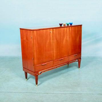 Scandinavische design buffetkast 50s teak l Japandi cabinet beschikbaar voor biedingen