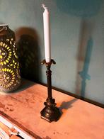 Elegante messing kandelaar (28 cm), Antiek en Kunst, Antiek | Kandelaars, Ophalen of Verzenden, Koper of Brons