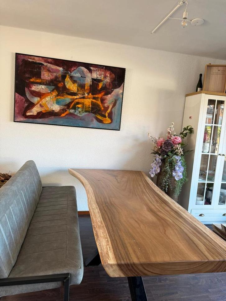 Moderne eetkamer bank 190 cm | nieuwstaat | bon & garantie, Huis en Inrichting, Banken | Bankstellen, Zo goed als nieuw, 150 tot 200 cm