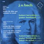 JS Bach Hubert Barwahser Gustav Leonhardt Sonate Fur Flote, Cd's en Dvd's, Vinyl | Klassiek, Barok, Zo goed als nieuw, 12 inch