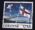 Postzegel Faroer 2015: vlag, ontdekkingsreiziger 2, Ophalen of Verzenden, Denemarken, Gestempeld