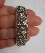Zilveren Art Nouveau armband druiventrossen met blad nr.155, Sieraden, Tassen en Uiterlijk, Verzenden, Zilver, Armband