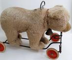 Om 1960 Grote Steiff Beer op Wielen met Bromgeluid Teddybeer, Antiek en Kunst, Antiek | Speelgoed, Ophalen of Verzenden