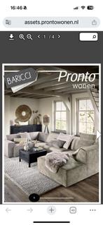 Elementen grote U-bank , antraciet, taupe, grijs, Ophalen, Gebruikt, Stof, Strak, modern