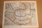 Antieke kaart - Roemenië, Bulgarije, Servië - Ca 1900, Ophalen of Verzenden, 1800 tot 2000, Nederland, Landkaart