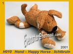 H010 Hond - Happy Horse 2001 : bruin hondje (15cm), Ophalen, Zo goed als nieuw, Hond