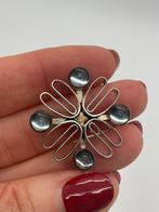 A145 Prachtige zilveren broche, Sieraden, Tassen en Uiterlijk, Antieke sieraden, Ophalen of Verzenden, Zilver, Broche