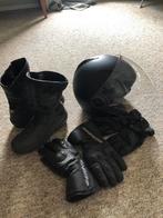 Mororkleding leer,laarzen,helm en handschoenen zwart, Motoren, Kleding | Motorkleding, Ophalen of Verzenden, Tweedehands, Dames