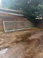 Stalen schuifhek - Robuust en veilig, Tuin en Terras, Met poort, Gebruikt, IJzer, Spijlenhekwerk