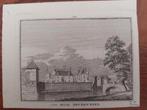 105 / Het Huis Beverweerd   Gravure uit 18de eeuw, Antiek en Kunst, Ophalen of Verzenden