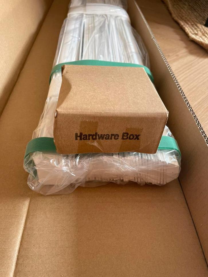 Houten jaloezie wit 1595x1550, Doe-het-zelf en Verbouw, Rolluiken, Nieuw, 150 tot 200 cm, 150 tot 200 cm, Wit, Ophalen of Verzenden