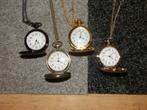 Zakhorloge Quartz incl ketting nieuw zwartkleurig, Ophalen of Verzenden, Overige materialen, Ketting