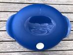 Tupperware magnetron / diepvries schaal donkerblauw ovaal., Ophalen of Verzenden, Zo goed als nieuw, Blauw, Schaal