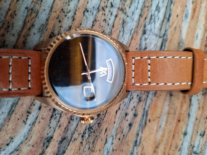 Marco Mavilla en een sector horloge., Sieraden, Tassen en Uiterlijk, Horloges | Heren, Zo goed als nieuw, Overige merken, Leer