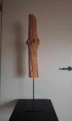 Houten ornament op metalen standaard, Huis en Inrichting, Ophalen of Verzenden, Gebruikt
