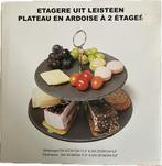Foodies opgelet - leuke etagere van leisteen., Overige materialen, Overige typen, Ophalen of Verzenden, Zo goed als nieuw